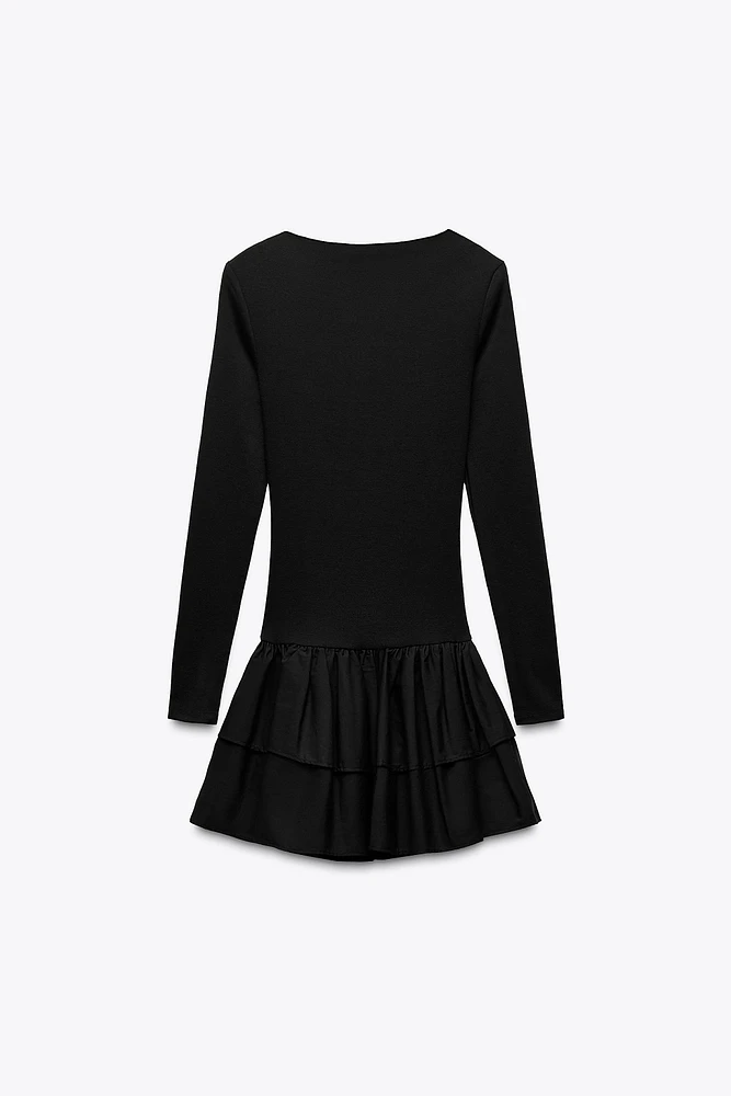 SHORT RUFFLED DRESS