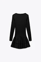 SHORT RUFFLED DRESS