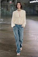 ZW COLLECTION LOW RISE STRAIGHT BOOTCUT JEANS