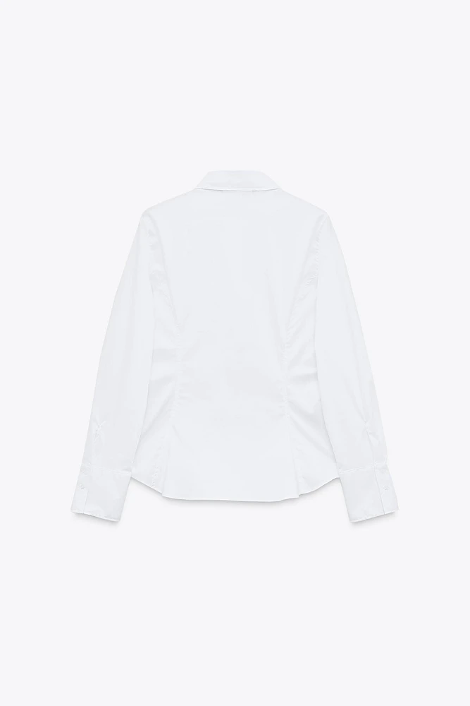 FITTED POPLIN SHIRT