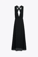 OPENWORK EMBROIDERED DRESS
