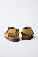 SANDALES EN CUIR