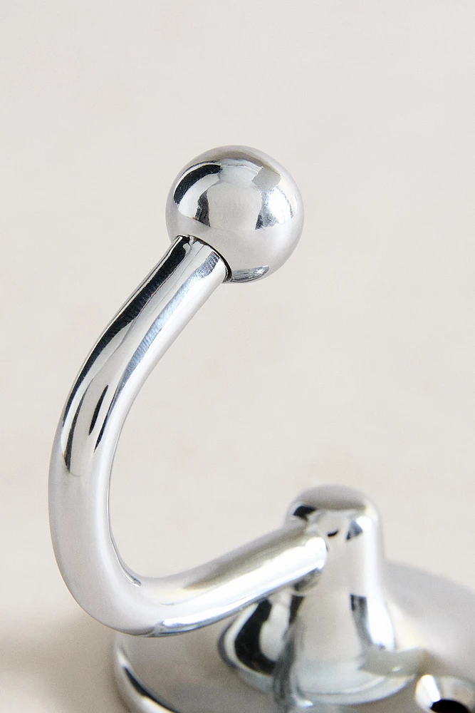 SHINY SILVER WALL HOOK