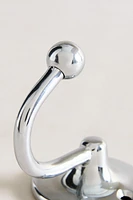 SHINY SILVER WALL HOOK