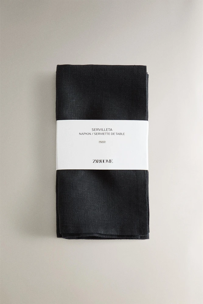 FADED LINEN NAPKINS (SET OF 2)