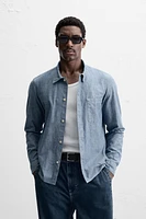 DENIM SHIRT WITH POCKET