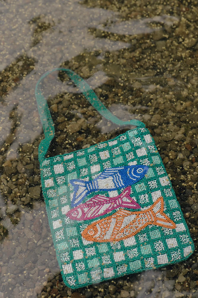 MINI SAC SEAU FANTAISIE POISSONS
