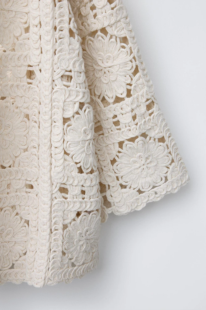 KIMONO FLEURS MACRAMÉ