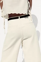 Z1975 BELTED HIGH-WAISTED CULOTTES