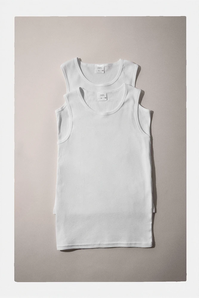 AGES 6-14/ TWO-PACK OF BASIC T-SHIRTS
