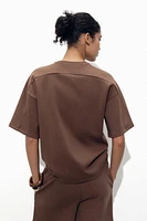SHORT SLEEVE INTERLOCK SWEATSHIRT