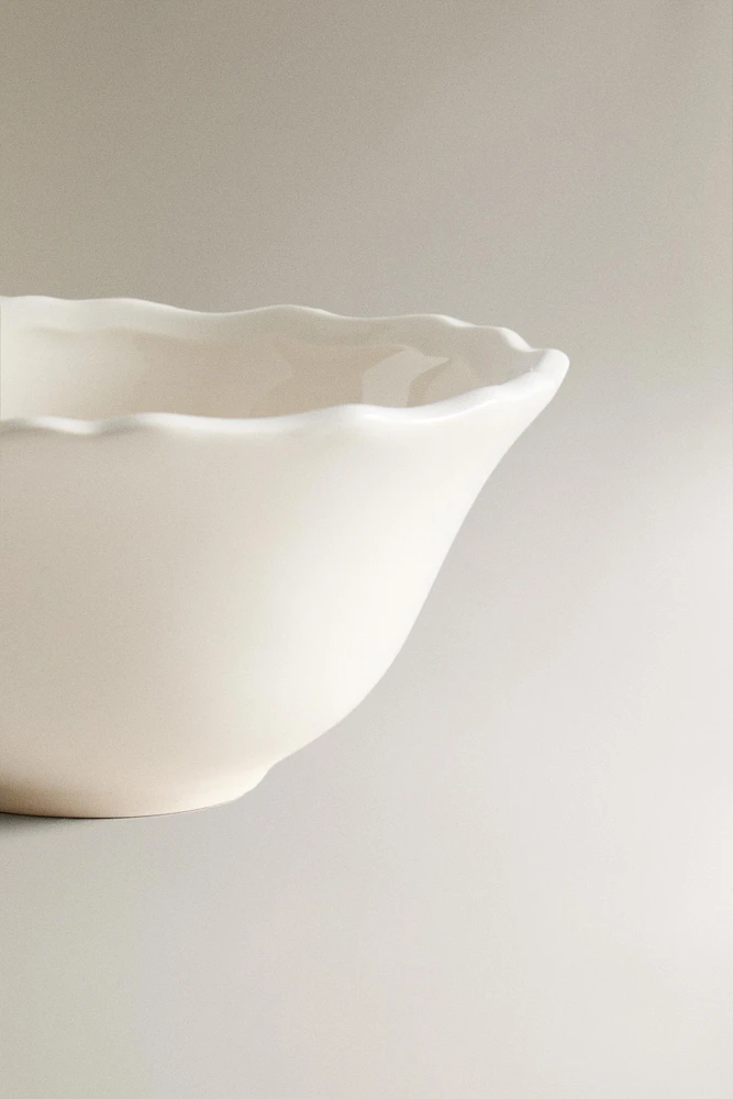 EARTHENWARE SNACK BOWL