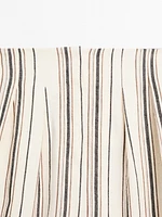 Striped flowing trousers with darts - Studio