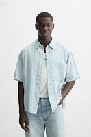 CONTRAST DENIM SHIRT