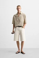 LEAF EMBROIDERED SHIRT