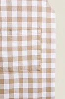 DYED THREAD APRON
