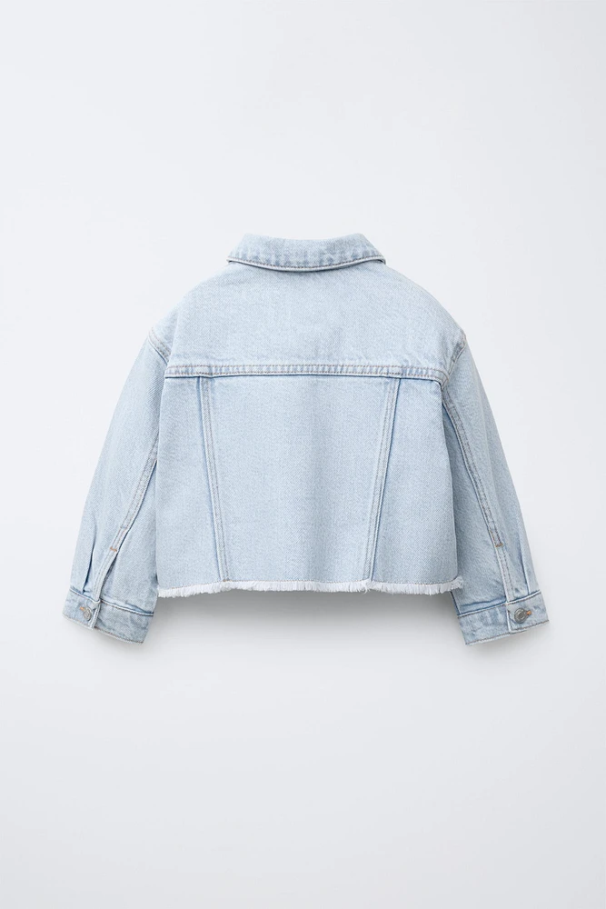 SURCHEMISE EN DENIM DÉCHIRÉE