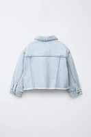 SURCHEMISE EN DENIM DÉCHIRÉE