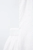 SWISS EMBROIDERED SHORT JUMPSUIT