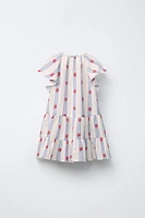 FLORAL JACQUARD DRESS
