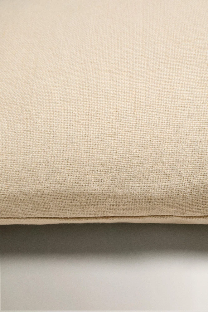HOUSSE DE COUSSIN UNIE LIN