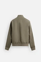 100% LINEN BOMBER JACKET