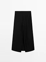 Jupe-culotte longue lin
