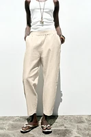 LINEN BALLOON PANTS