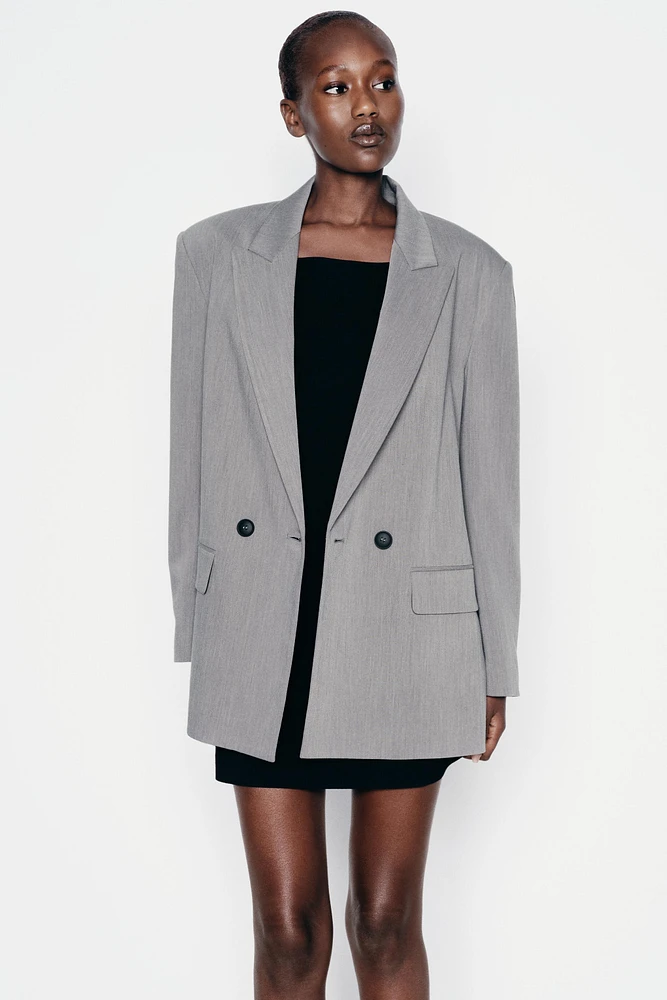OVERSIZED DOUBLE BREASTED BLAZER