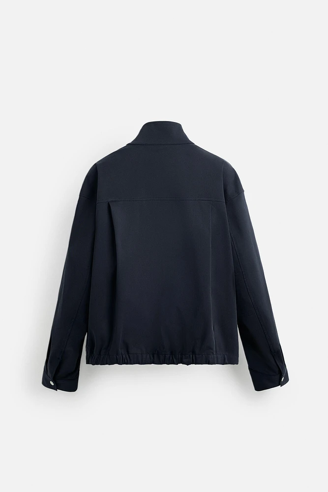 REGULAR FIT COTTON BLEND JACKET