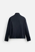 REGULAR FIT COTTON BLEND JACKET