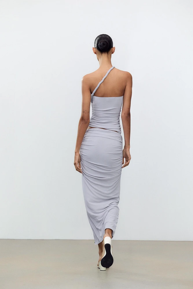 TOP HALTER ASYMÉTRIQUE