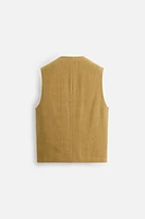 LIMITED EDITION LINEN-LYOCELL RELAXED FIT VEST