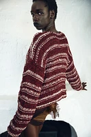 COMBINATION KNIT CARDIGAN