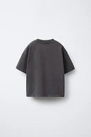 PLAIN T-SHIRT WITH LABEL