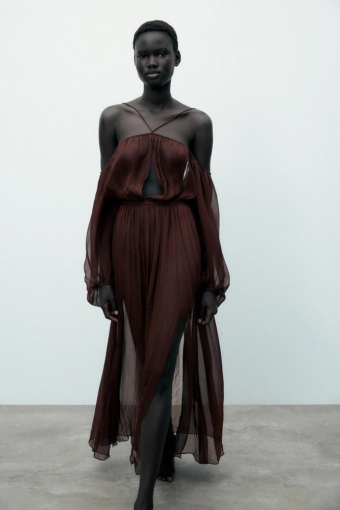 FLOWY LONG DRESS