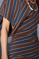 ROBE DRAPÉE RAYURES LIMITED EDITION