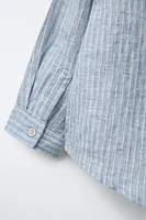 100% LINEN STRIPED SHIRT