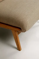 UPHOLSTERED LINEN ACCENT CHAIR