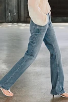 ZW COLLECTION LOW RISE STRAIGHT BOOTCUT JEANS