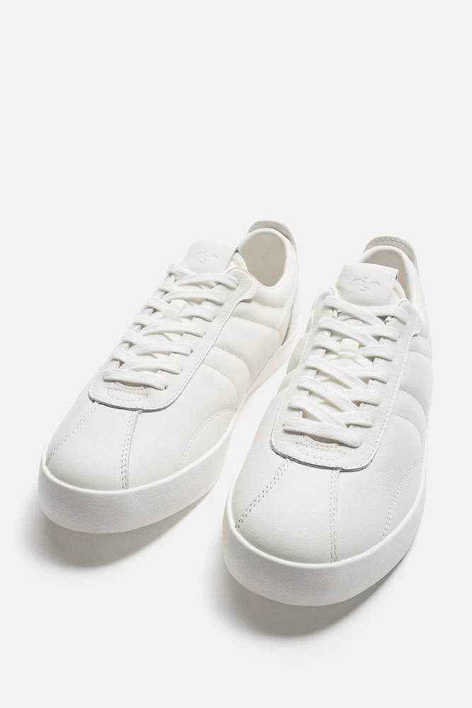 PADDED LEATHER SNEAKERS