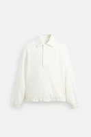 LYOCELL COTTON BLEND KANGAROO JACKET