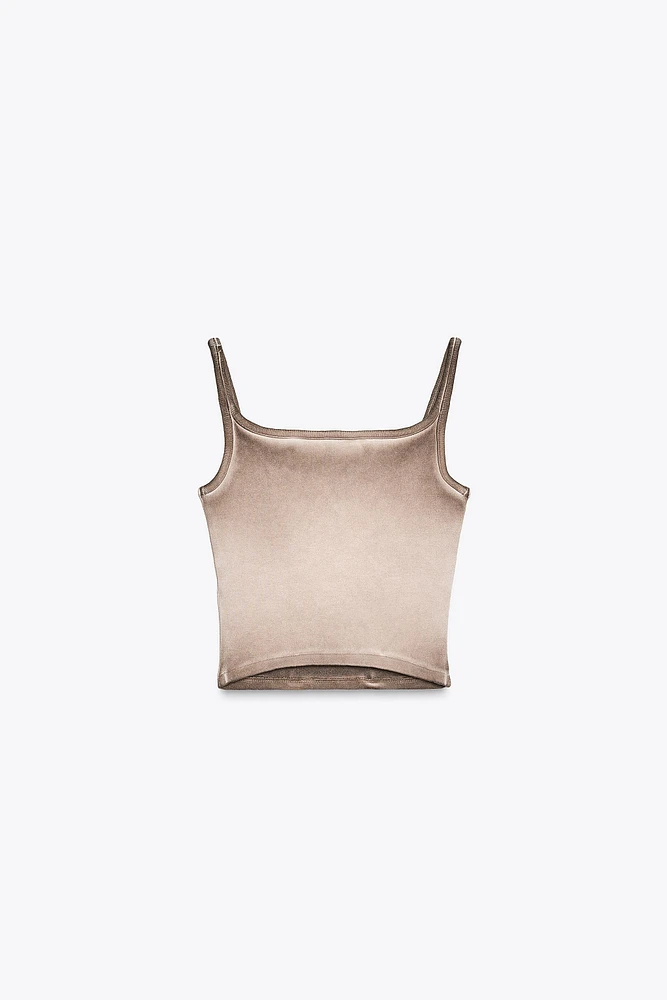 RIBBED CROP TOP