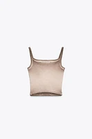 RIBBED CROP TOP