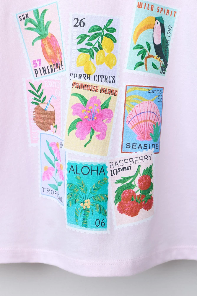 RIBBON PRINT T-SHIRT