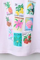 RIBBON PRINT T-SHIRT