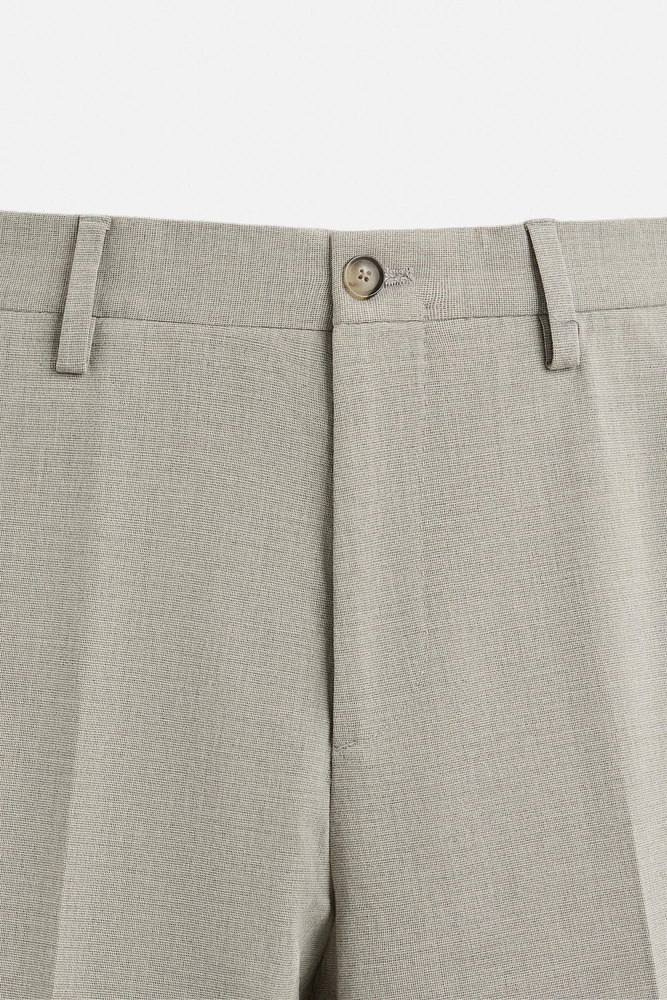 TEXTURED SUIT PANTS