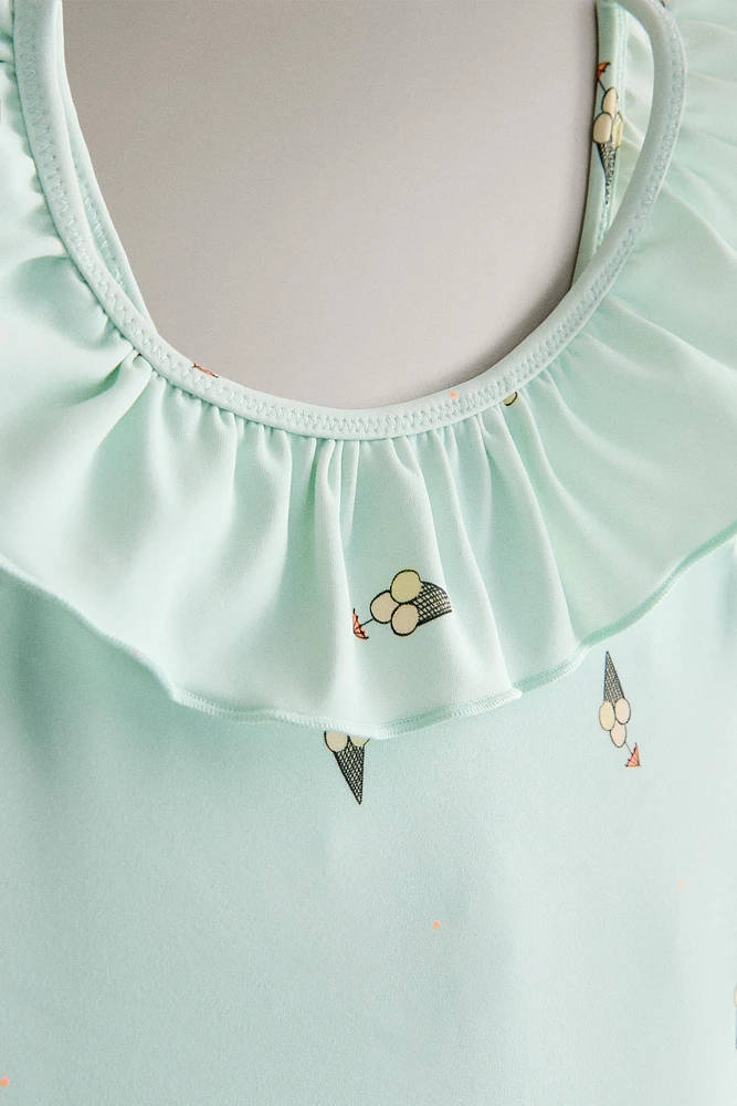 CHILDREN’S ICE CREAM RUFFLED BEACH SWIMSUIT