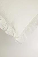 HOUSSE DE COUSSIN TEXTURE VOLANT