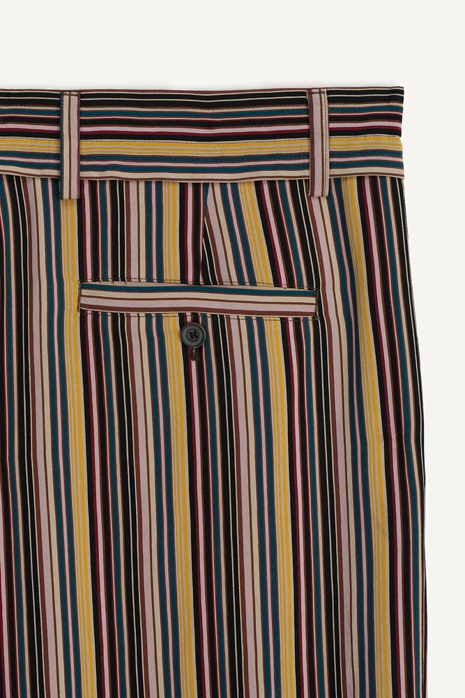 WIDE FIT STRIPED PANTS LIMITED EDITION